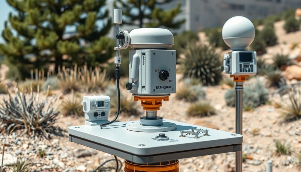 Image of a professional earthquake sensor system